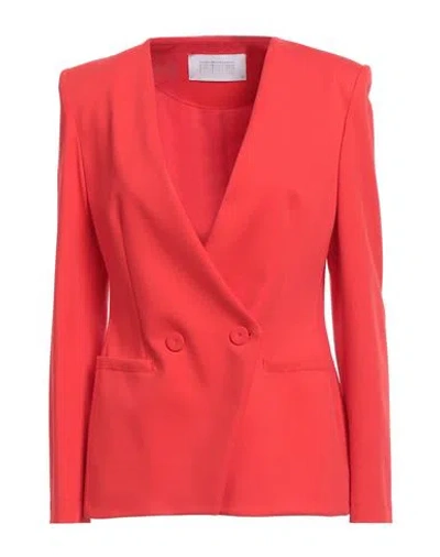Harris Wharf London Woman Blazer Red Size 8 Viscose, Polyamide, Elastane