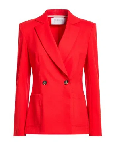 Harris Wharf London Woman Blazer Red Size 8 Viscose, Polyamide, Elastane