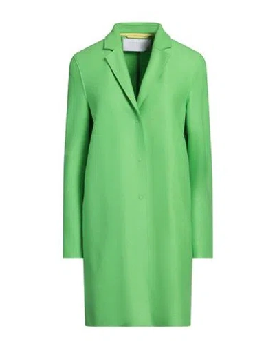 Harris Wharf London Woman Coat Acid Green Size 8 Virgin Wool In Green