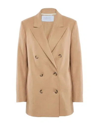 Harris Wharf London Woman Coat Beige Size 4 Virgin Wool In Neutral