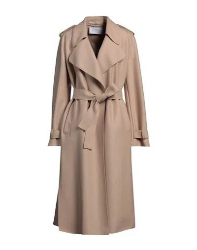 Harris Wharf London Woman Coat Beige Size 8 Virgin Wool