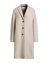 Harris Wharf London Woman Coat Beige Size 8 Virgin Wool In Neutral