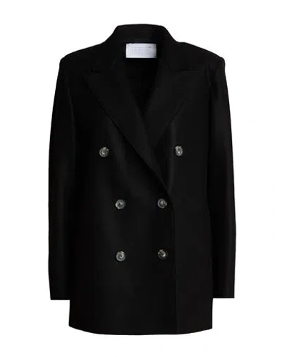 Harris Wharf London Woman Coat Black Size 4 Virgin Wool