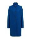 Harris Wharf London Woman Coat Blue Size 8 Virgin Wool
