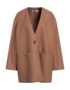 Harris Wharf London Woman Coat Brown Size 8 Virgin Wool