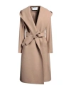 Harris Wharf London Woman Coat Camel Size 10 Wool In Brown