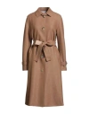 Harris Wharf London Woman Coat Camel Size 6 Virgin Wool In Neutral