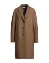 Harris Wharf London Woman Coat Camel Size 8 Virgin Wool In Neutral