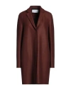Harris Wharf London Woman Coat Chocolate Brown Size 6 Virgin Wool