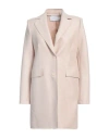 Harris Wharf London Woman Coat Cream Size 12 Virgin Wool In White