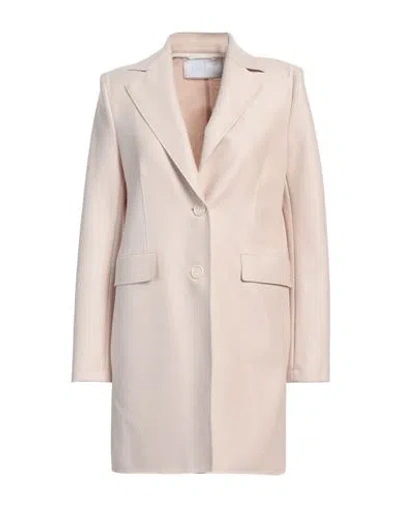 Harris Wharf London Woman Coat Cream Size 12 Virgin Wool In White
