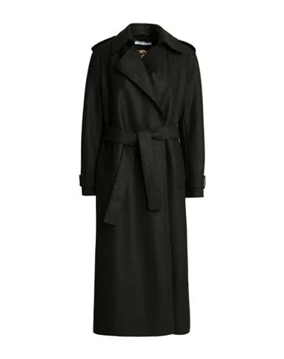 Harris Wharf London Woman Coat Dark Green Size 2 Virgin Wool