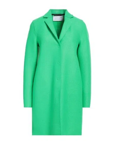 Harris Wharf London Woman Coat Green Size 12 Virgin Wool