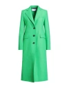 Harris Wharf London Woman Coat Green Size 4 Virgin Wool