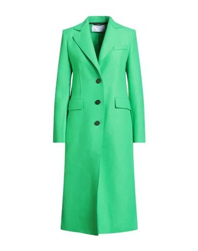 Harris Wharf London Woman Coat Green Size 4 Virgin Wool