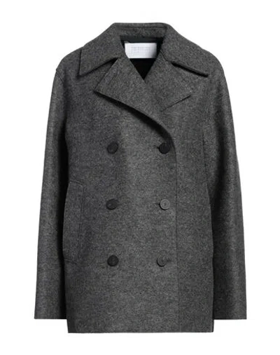 Harris Wharf London Woman Coat Grey Size 8 Virgin Wool