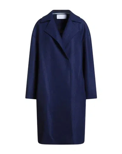 Harris Wharf London Woman Coat Midnight Blue Size 6 Virgin Wool