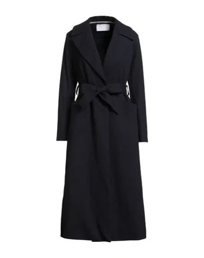 HARRIS WHARF LONDON HARRIS WHARF LONDON WOMAN COAT MIDNIGHT BLUE SIZE 6 VIRGIN WOOL