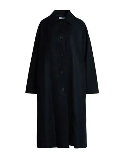 Harris Wharf London Woman Coat Midnight Blue Size 6 Virgin Wool