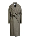 Harris Wharf London Woman Coat Military Green Size 6 Virgin Wool