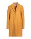 Harris Wharf London Coats In Yellow