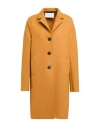 Harris Wharf London Woman Coat Mustard Size 8 Virgin Wool