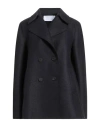 Harris Wharf London Woman Coat Navy Size 10 Virgin Wool