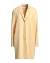 Harris Wharf London Woman Coat Pastel Yellow Size 6 Virgin Wool