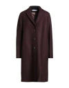Harris Wharf London Woman Coat Plum Size 6 Virgin Wool In Blue