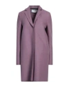 Harris Wharf London Woman Coat Purple Size 6 Virgin Wool