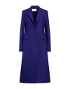 Harris Wharf London Woman Coat Purple Size 8 Virgin Wool
