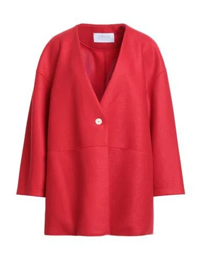 Harris Wharf London Woman Coat Red Size 8 Virgin Wool