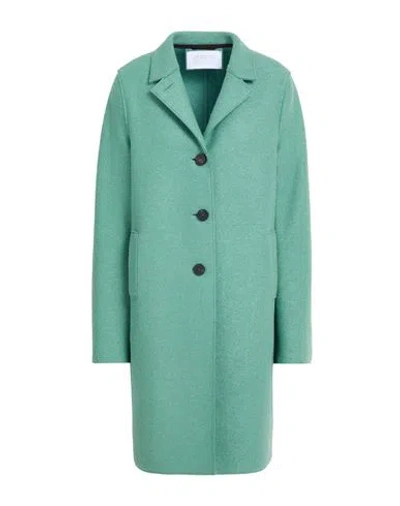 Harris Wharf London Woman Coat Sage Green Size 8 Virgin Wool