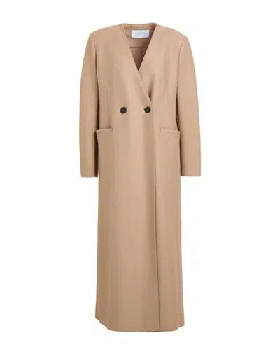 Harris Wharf London Woman Coat Sand Size 2 Virgin Wool