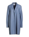 Harris Wharf London Woman Coat Slate Blue Size 10 Virgin Wool