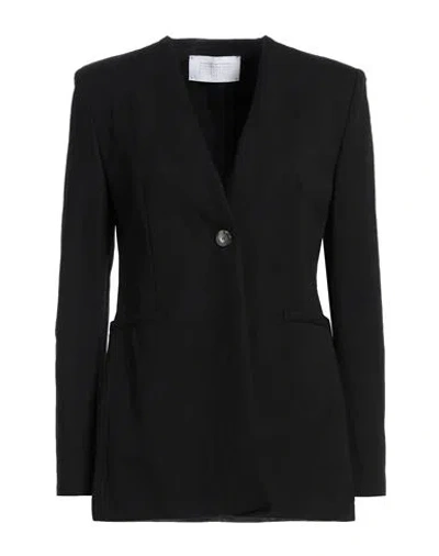 Harris Wharf London Woman Jacket Black Size 8 Viscose, Polyamide