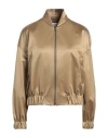 Harris Wharf London Woman Jacket Military Green Size 12 Polyester In Green