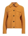 Harris Wharf London Woman Jacket Mustard Size 8 Virgin Wool In Yellow