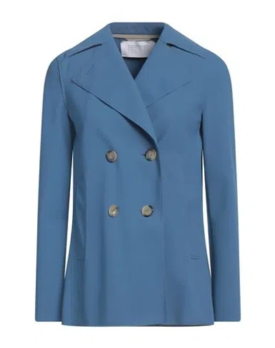 Harris Wharf London Woman Jacket Pastel Blue Size 10 Polyamide, Elastane
