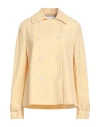 Harris Wharf London Woman Jacket Pastel Yellow Size 6 Viscose, Polyamide In Yellow