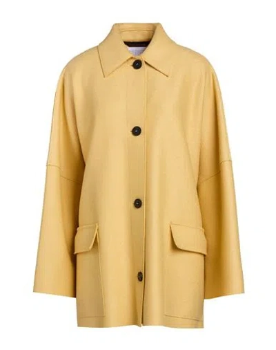 Harris Wharf London Woman Jacket Yellow Size 6 Virgin Wool