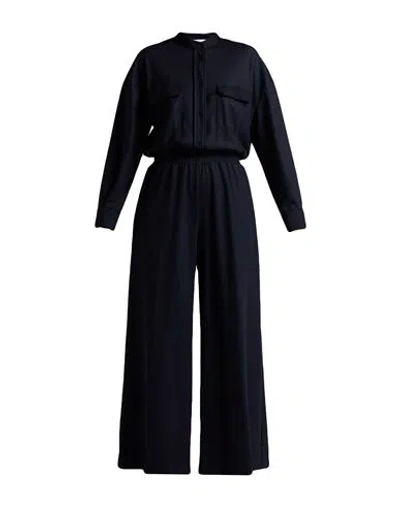 Harris Wharf London Woman Jumpsuit Midnight Blue Size 6 Virgin Wool