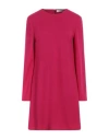 Harris Wharf London Woman Mini Dress Magenta Size 2 Virgin Wool