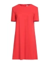 Harris Wharf London Woman Mini Dress Red Size 4 Viscose, Polyamide, Elastane