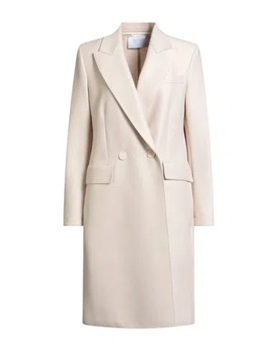 Harris Wharf London Woman Overcoat & Trench Coat Beige Size 6 Virgin Wool In Neutral