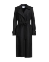 Harris Wharf London Woman Overcoat & Trench Coat Black Size 12 Virgin Wool