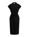 Harris Wharf London Woman Overcoat Black Size 8 Polyester