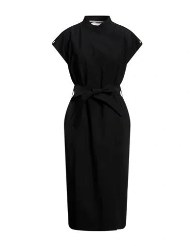 Harris Wharf London Woman Overcoat Black Size 8 Polyester