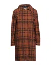 Harris Wharf London Overcoats In Brown