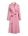 Harris Wharf London Woman Overcoat & Trench Coat Fuchsia Size 2 Cotton, Polyamide In Pink
